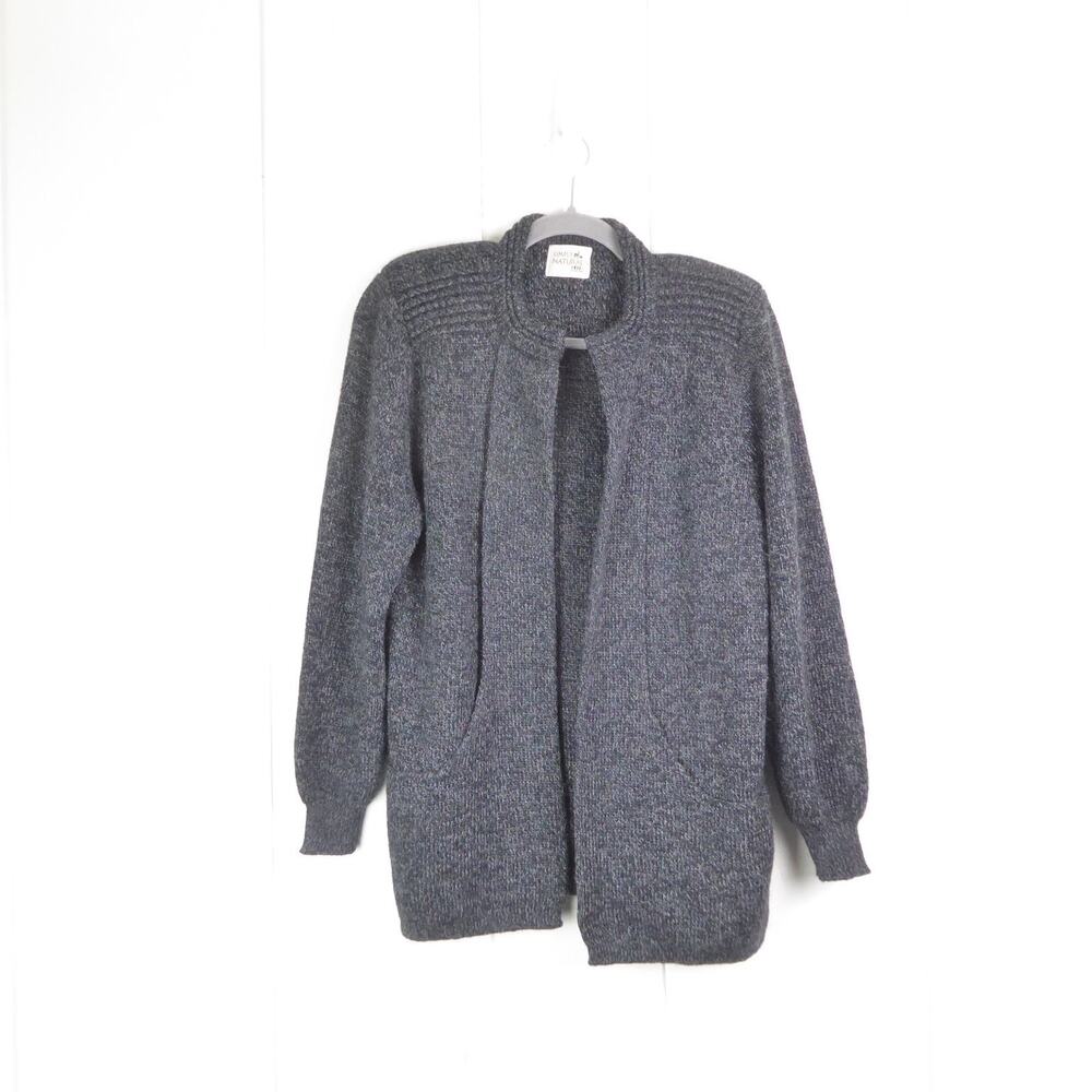 Simply Natural Cardigan Womens One Size Alpaca Blend Open Front Cozy‎ Minimalist